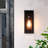 Rasharkin Classic Outdoor Wall Sconce 1 Light Rectangular Metal Frame and Clear Glass Shade Waterproof-1316760482-1308433313