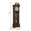 Grandfather Clock with Adjustable Chime Golden Brown