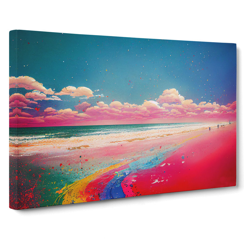 XXX-H1022-WF-7312X Rainbow Beach - Wrapped Canvas Print