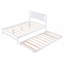 Lit plateforme double avec lit gigogne réglable-1023942084