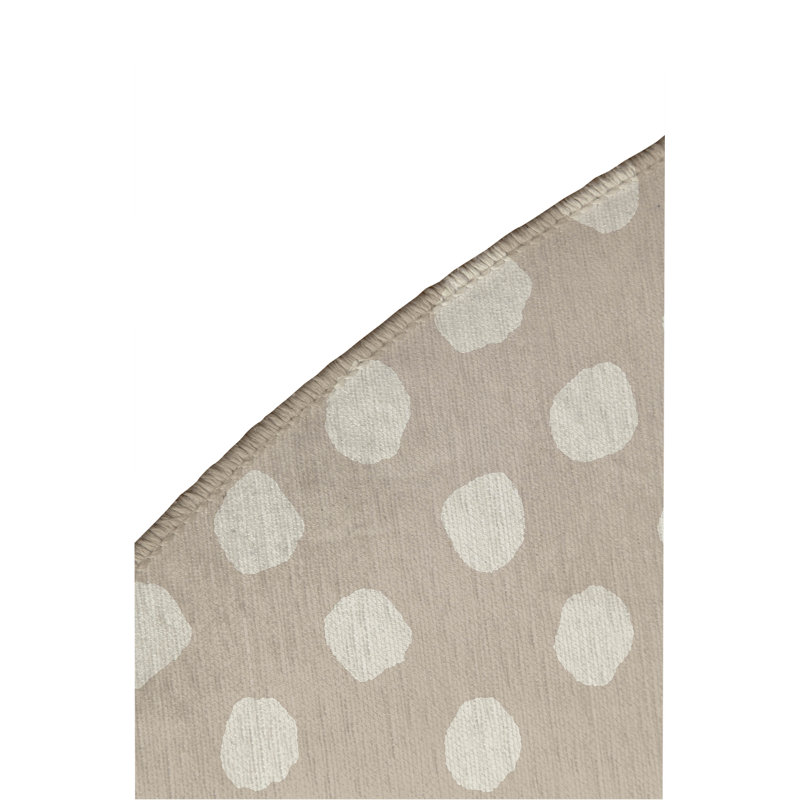 Tapis d'extérieur à gros pois antidérapant, Rond 5 pi