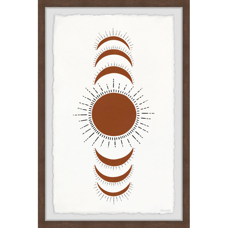 Moon Alignment - Single Picture Frame Painting, 30cm H x 20cm W x 3.81cm D