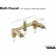 Widespread 1/2" Ceramic In-Wall Two-Handle Valve System with 8" Centers