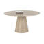Karnveer Round Solid Oak Dining Table-1424337724