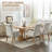 Tufted Upholstered High Back Dining Armchair, Linen-1544929036