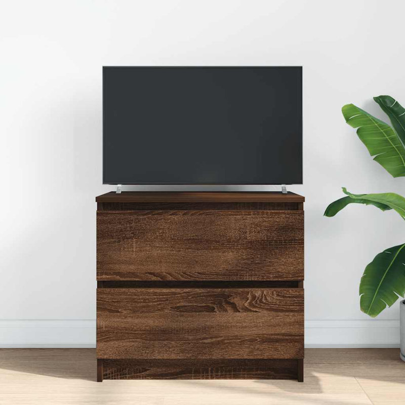  TV Cabinet 35x54 Cm Engineered Wood, Brown Oak, 60 cm