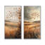 Windy Prairie Leaves In The American Prairies I - Art mural floral 2 pièces-1812643755-1812643753