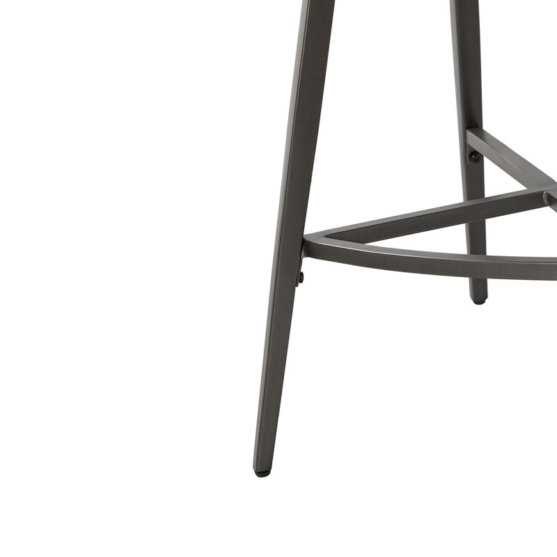 Tabouret de comptoir pivotant 26 po Elurd, gris