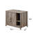 42‘’W Cat Litter Box Enclosure,Suitable for Litter Robot 3/4,with Litter Collector, Power Outlet and Dog-Proof Shelf( Grey)-531837328