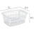 Sterilite 1.5 Bu Rectangular Laundry Basket, Classic Design to Carry Clothes to Laundry Room