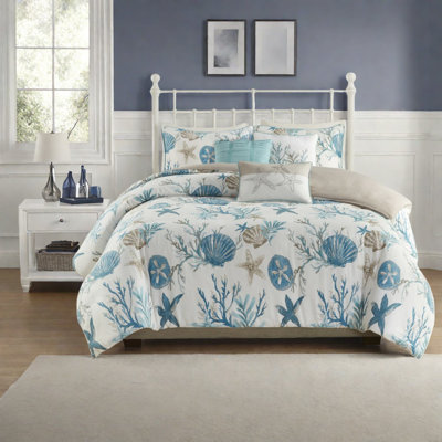 Luxurious Cotton Sateen Bedding Sets King Size For Coastal Home