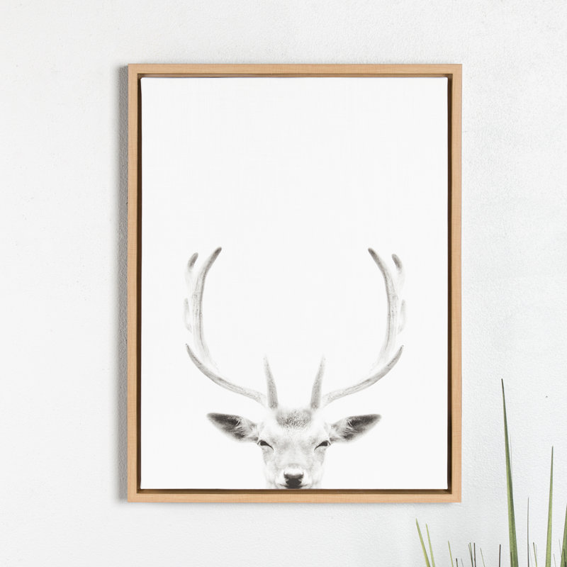 «Deer» par Simon Te of Tai, reproduction d'art sur toile encadrée