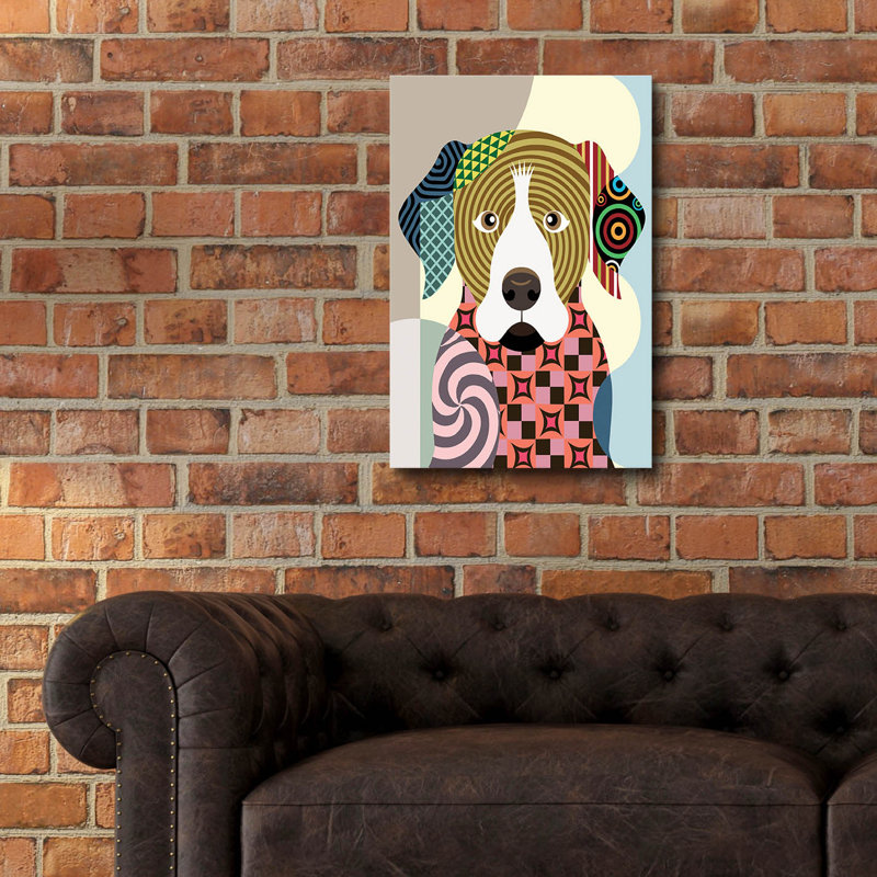 "Rottweiler" par Lanre Adefioyue, H 24 po x l 16 po x P 0,2 po