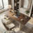 Dunte 63" Modern Walnut Desk with Solid Wood Top and 3 Storage Drawers-62667683