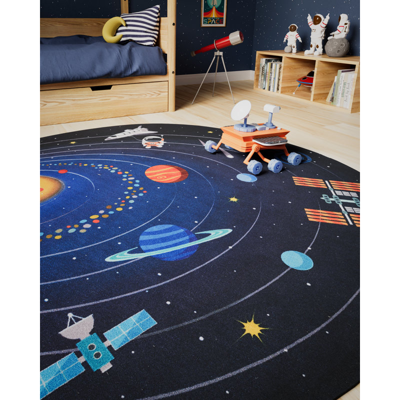 Tapis bleu Momeni, Nouveauté 6 pi x 6 pi 8 po