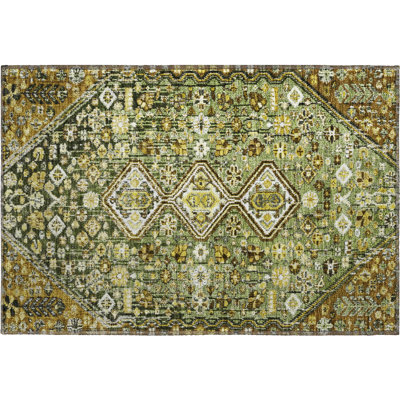 Premium Machine Washable Ashington AMF1834 Aztec Rug