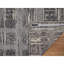 Tapis gris 2 pi x 3 pi 1 po, motif moderne croisé effacé, tissé à la main, laine naturelle non tissée, tapis, échantillon, tapis oriental