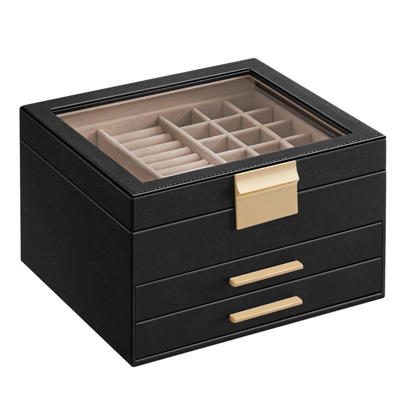 Betzy Jewellery Box +, Graphite Black