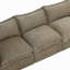 Canapé modulaire rembourré sans dossier en chenille avec dossier rembourré - entièrement comprimé, aucun assemblage requis-777768770-774444521-774444436