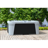 AquaRest DayDream 2800S Limited Edition White/Black 7-Person 28-Jet Plug & Play Hot Tub with Ozonator, Waterfall, Ice Bucket and Friction Heating