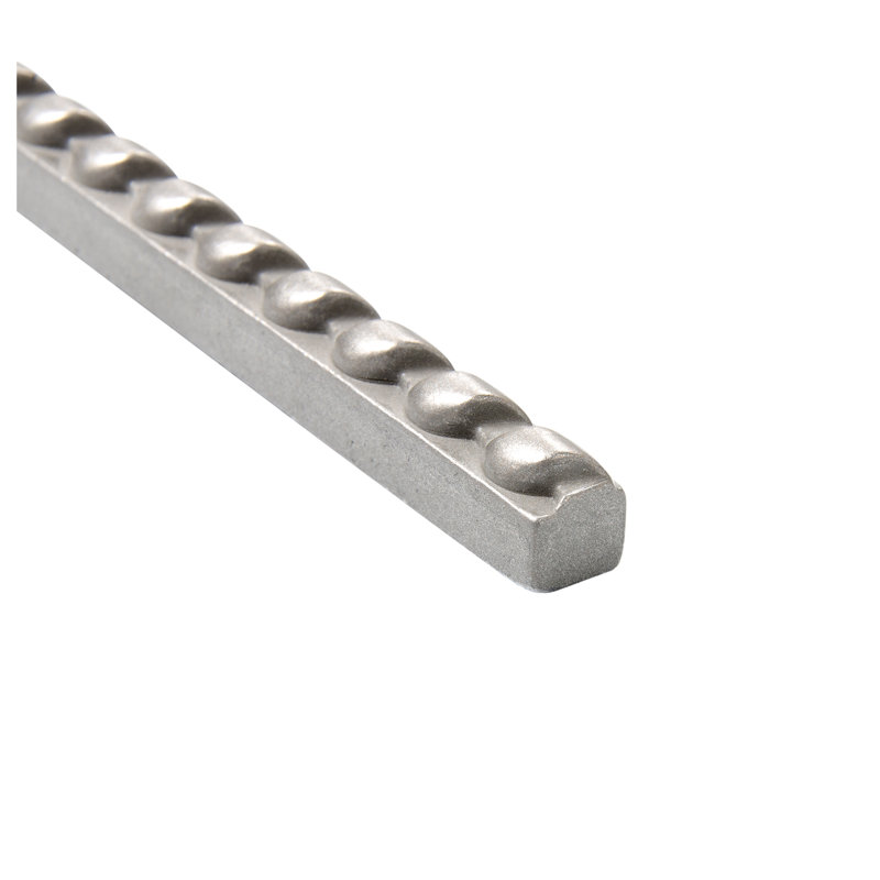 Rope Metal Antique Copper 1.3cm. x 30cm. Border Wall Accent Tile Trim ( PACK OF 5 PIECE ), Nickel