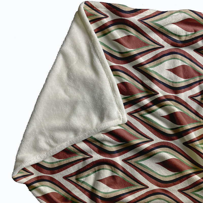 Honora Geometric Blanket, Orange