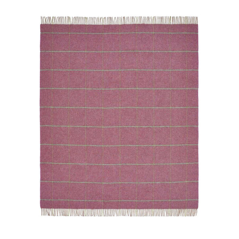Jeté en laine Shetland, Géométrique mauve