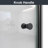 32"W X 72"H Frameless Circular Pivot Shower Door In Matte Black With 1/4" (6Mm) Thick SGCC Tempered Glass-123210253