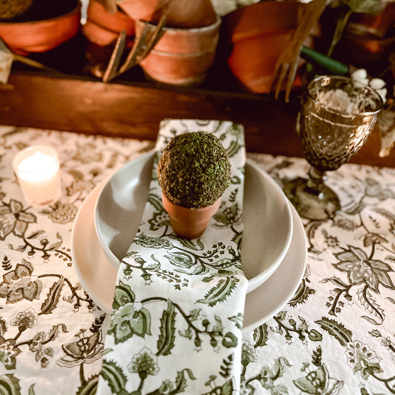 Green Chintz Napkins