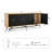 74" Wood Sideboard Buffet Cabinet,  Modern Credenza with 4 Doors and 3 Storage Cabinet for Living Room