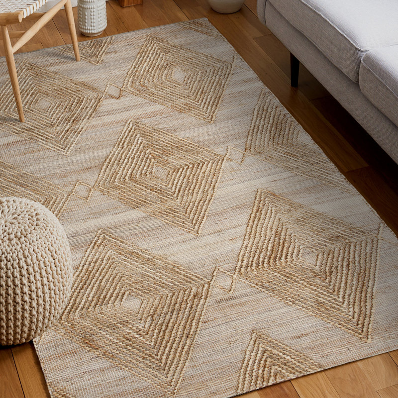 Geometric Indoor Rug, Rectangle 5' x 7'9"