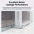 56-60*76 Inch Double Sliding Frameless Soft-Close Shower Door With   (8Mm)Thick Tampered Glass And Easy-Cleaning Coating-120129680