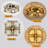 21" Low Profile Caged Ceiling Fan with Remote & 4 Bulbs - Dual Memory & Quiet DC Motor-1386778481-1386778483