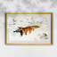 Renard dans un paysage enneigé (Räv i snölandskap), 1900 - Bruno Liljefors - Estampe encadrée sur mesure-308150914-308150915-308150928