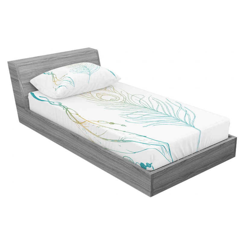 Microfiber Sheet Set, Twin Sheet Set with Fitted Sheet