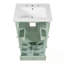 Meuble-lavabo de salle de bain avec lavabo en céramique, portes à fermeture douce et tiroir-403563442