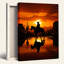 Coucher de soleil sur toile, ensemble de 1 reproduction d'art sur toile-107315828