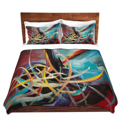 Ensemble de housse de couette à labyrinthe spiral