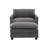 Redenius Boucle Upholstered Accent Arm Chair With Ottoman-107084443