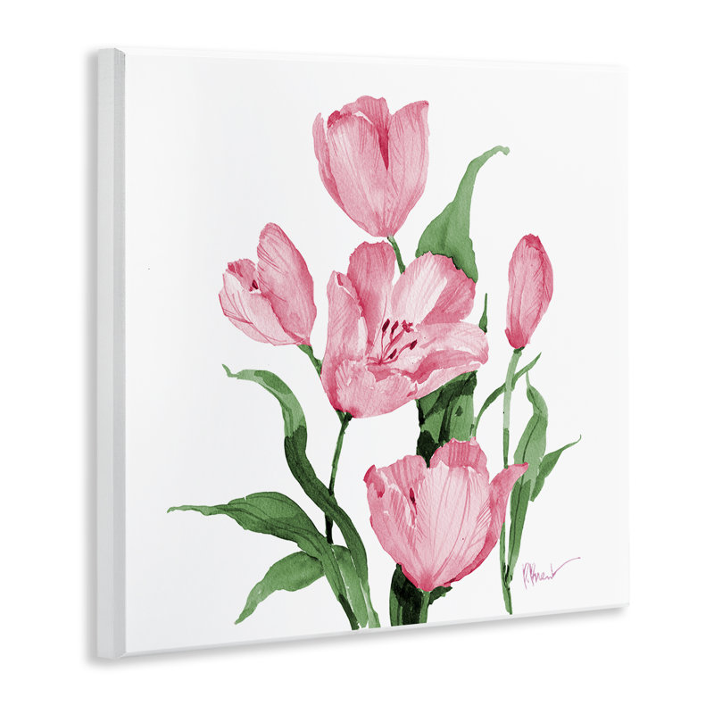 Plaque murale province tulipes en rose par Paul Brent