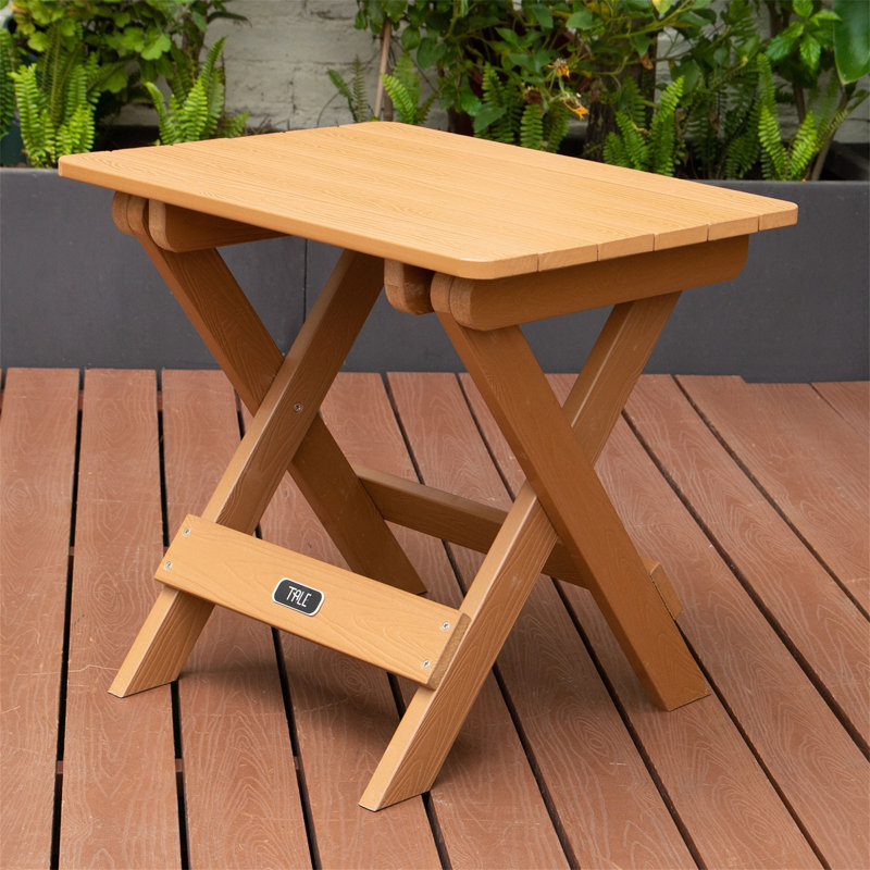 Table pliante portative rectangulaire, Brun