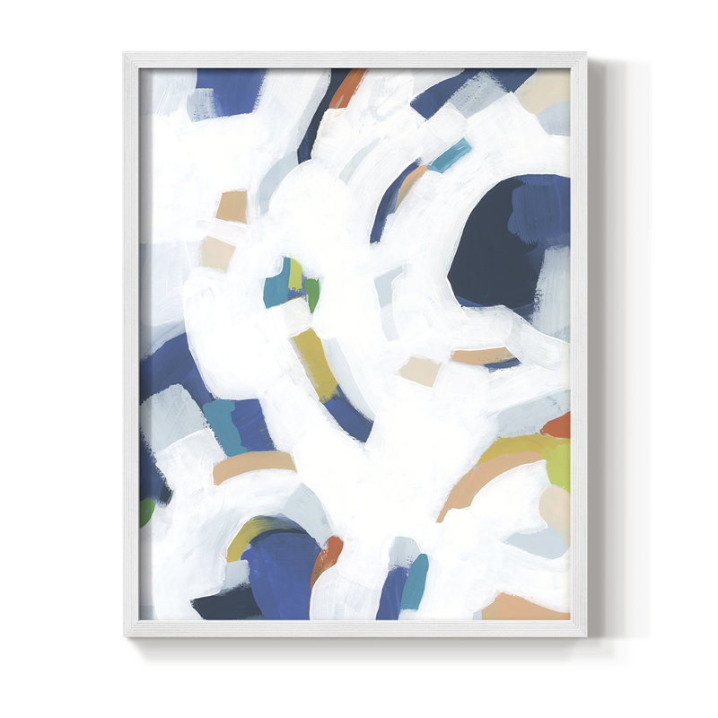 Bright Orbit II, reproduction encadrée - bois massif, Blanc, H 20 po x l 16 po
