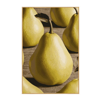 Washable Pear Bosc Fruits Area Rug