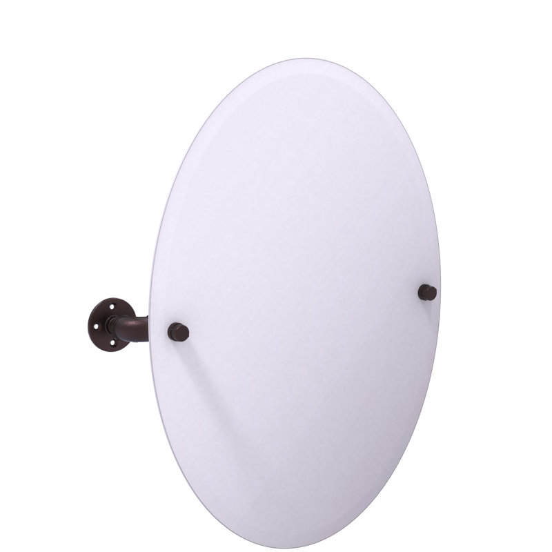 Bayer Flat Wall Mirror, Antique Bronze