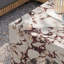 Table basse en marbre rouge Valen