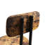 Table de bar 3 pièces brun rustique, 2 tabourets confortables avec, imperméable et chaise, facile à entretenir, idéal pour les tabourets à usage familial, structure en fer de surface, couvre-pieds de tabouret, assemblage simple, idéal