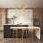 Burcker Aluminum Dimmable LED Modern Linear Chandelier-70693019-102743057