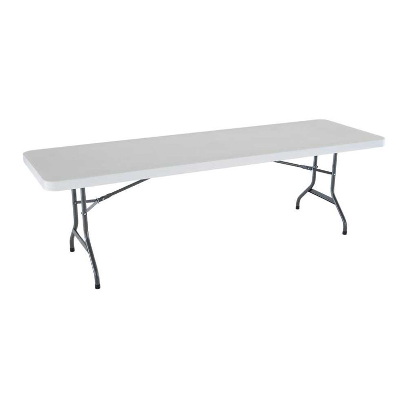 Table pliante commerciale Lifetime, Blanc, H 29 po x L 96 po x l 30 po