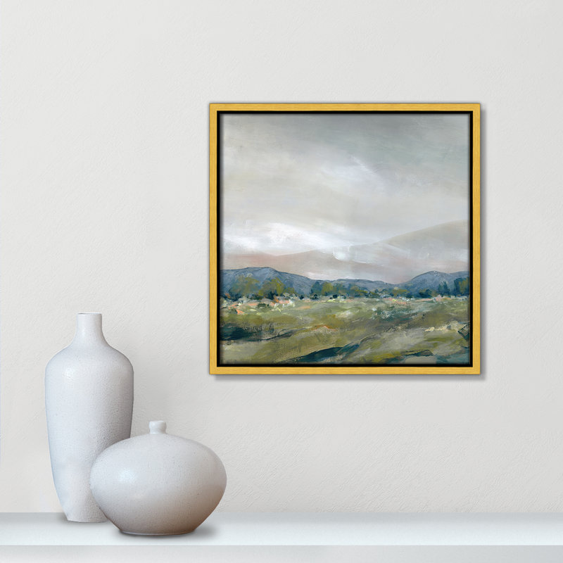 The Spring Coulee - Square Version Print par Carol Robinson, H 13,5 po x l 13,5 po, Doré