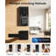 Serrure de porte d'entrée sans clé 5-en-1 avec poignée, empreinte digitale (0,3 s), contrôle de l'application Bluetooth, installation facile sans perceuse, verrouillage automatique, IP54 résistant aux intempéries, pour la porte d'entrée Airbnb